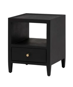 Made Goods Jarin Low Single Nightstand Dark Navy New Arrivals