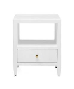 Made Goods New Arrivals Jarin Low Single Nightstand Designer White