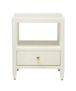 Made Goods Jarin Low Single Nightstand White