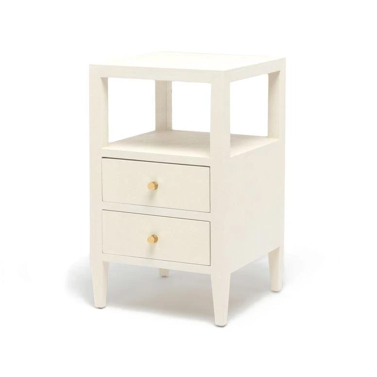 Made Goods Jarin Single Nightstand White Faux Belgian Linen 3 Made Goods Jarin Single Nightstand White Faux Belgian Linen