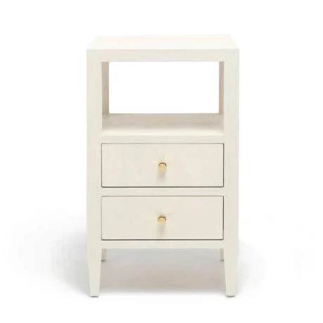Made Goods Jarin Single Nightstand White Faux Belgian Linen 4 Made Goods Jarin Single Nightstand White Faux Belgian Linen