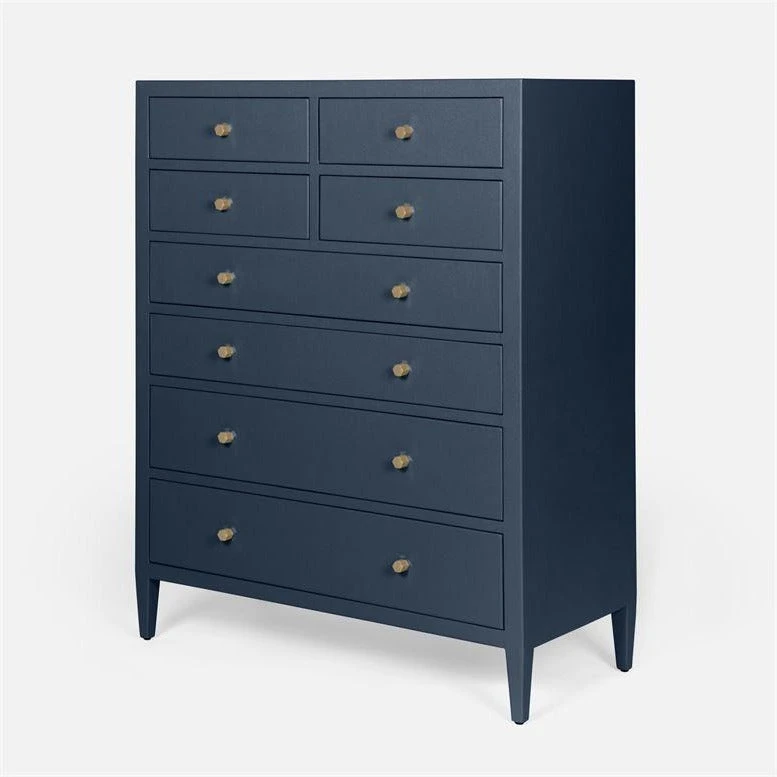 Made Goods New Arrivals Jarin Tallboy True Navy Faux Belgian Linen 4 Made Goods New Arrivals Jarin Tallboy True Navy Faux Belgian Linen