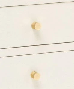 Made Goods Jarin 36" Dresser White Faux Belgian LInen New Arrivals