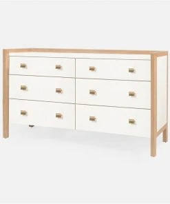 Made Goods Kennedy 60" Dresser Pristine And Light Bleached Oak