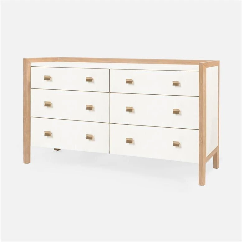 Made Goods Kennedy 60" Dresser Pristine And Light Bleached Oak 4 Made Goods Kennedy 60" Dresser Pristine And Light Bleached Oak