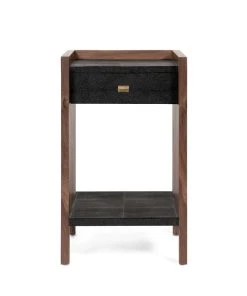 Made Goods Kennedy Single Nightstand Black And Walnut