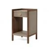 Made Goods New Arrivals Kennedy Single Nightstand Castor Gray And Walnut 2 Made Goods New Arrivals Kennedy Single Nightstand Castor Gray And Walnut