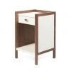 Made Goods Kennedy Single Nightstand Pristine And Walnut New Arrivals