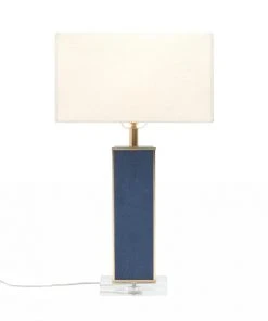 Made Goods Kingston Table Lamp Navy Faux Shagreen New Arrivals