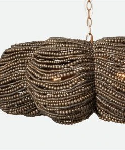 Made Goods New Arrivals Kira Chandelier Bronze Wood Beads 9 Made Goods New Arrivals Kira Chandelier Bronze Wood Beads