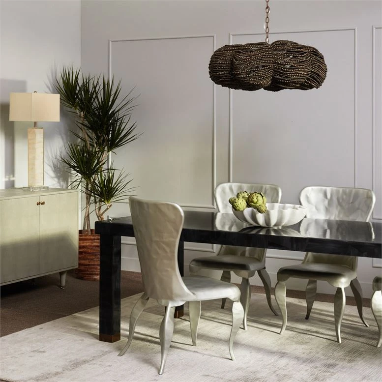 Made Goods New Arrivals Kira Chandelier Bronze Wood Beads 4 Made Goods New Arrivals Kira Chandelier Bronze Wood Beads