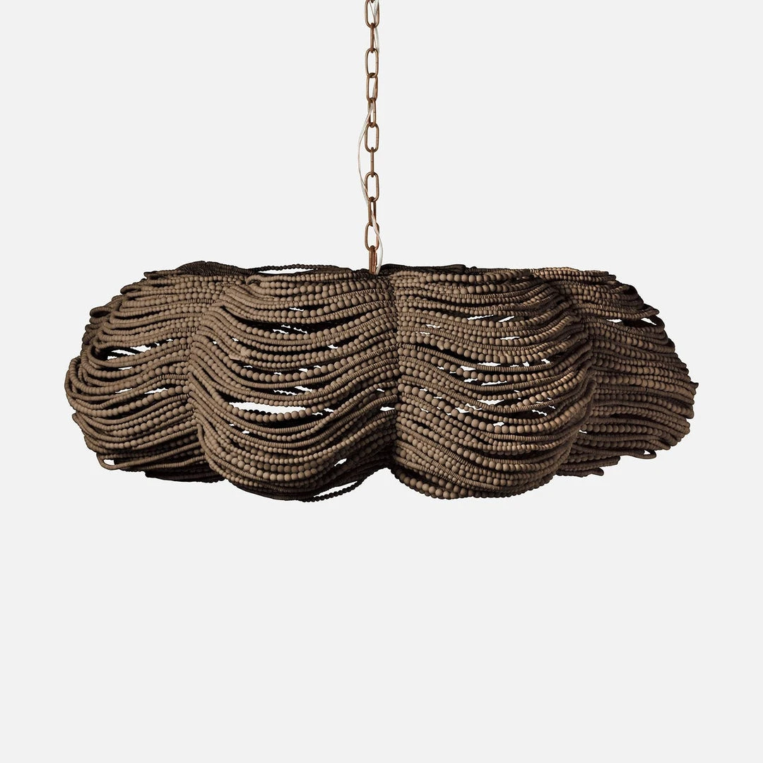 Made Goods Kira Chandelier Bronze Wood Beads Large Made Goods Kira Chandelier Bronze Wood Beads Large