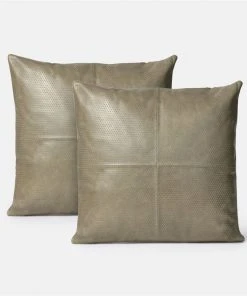 Made Goods Kody Square Pillow Set Storm Leather 11 Made Goods Kody Square Pillow Set Storm Leather