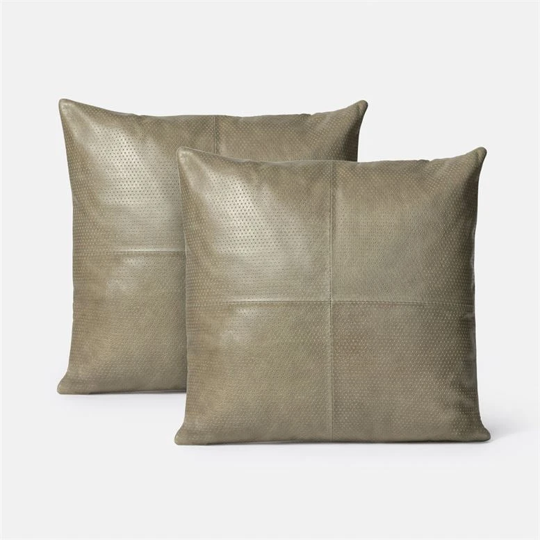 Made Goods Kody Square Pillow Set Storm Leather 5 Made Goods Kody Square Pillow Set Storm Leather