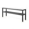 Made Goods New Arrivals Lafeu Console Cool Grey Realistic Faux Shagreen