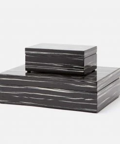 Made Goods Laria Box Set Black And White Lacquer New Arrivals
