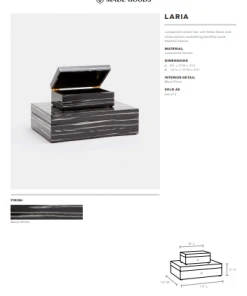 Made Goods Laria Box Set Black And White Lacquer New Arrivals 7 Made Goods Laria Box Set Black And White Lacquer New Arrivals