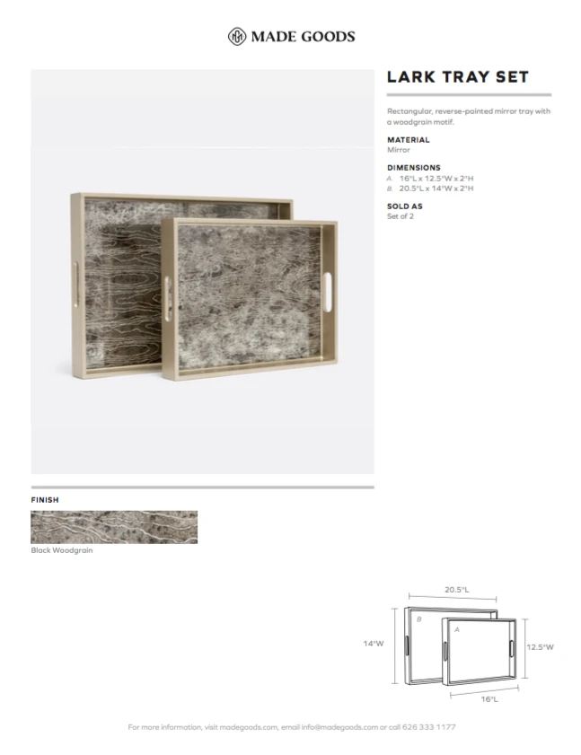 Made Goods Lark Tray Set New Arrivals 4 Made Goods Lark Tray Set New Arrivals