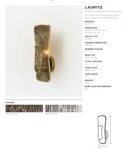 Made Goods New Arrivals Lauritz Sconce Brass