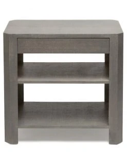 Made Goods New Arrivals Lena Double Nightstand Seal Faux Raffia