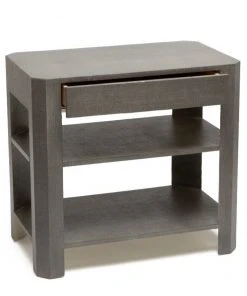 Made Goods New Arrivals Lena Double Nightstand Seal Faux Raffia