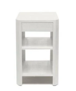 Made Goods Lena Single Nightstand Pristine Faux Raffia