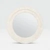 Made Goods New Arrivals Lexi Mirror 32" Natural Bone And White Resin