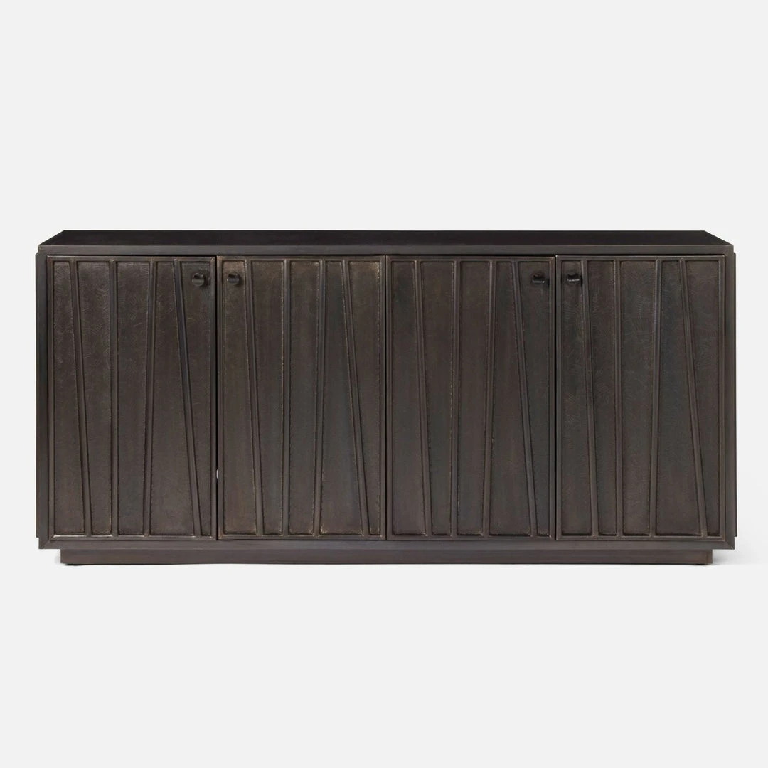 Made Goods Lorenz Buffet Patterned Zinc Metal Large 3 Made Goods Lorenz Buffet Patterned Zinc Metal Large