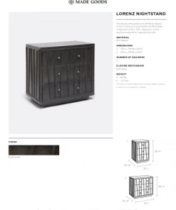 Made Goods New Arrivals Lorenz Single Nightstand Zinc 9 Made Goods New Arrivals Lorenz Single Nightstand Zinc