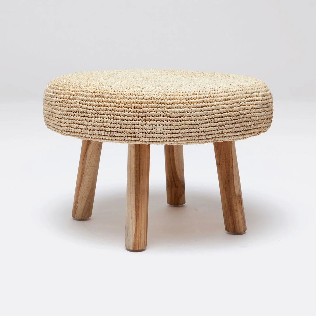 Made Goods New Arrivals Luna Stool Large Bleached Raffia 3 Made Goods New Arrivals Luna Stool Large Bleached Raffia
