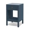 Made Goods New Arrivals Maris Single Nightstand True Navy Faux Belgian Linen 1 Made Goods New Arrivals Maris Single Nightstand True Navy Faux Belgian Linen