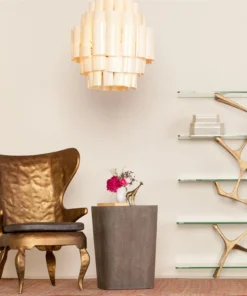 Made Goods Marjorie Chandelier Resin Coated Banana Bark New Arrivals 4 Made Goods Marjorie Chandelier Resin Coated Banana Bark New Arrivals