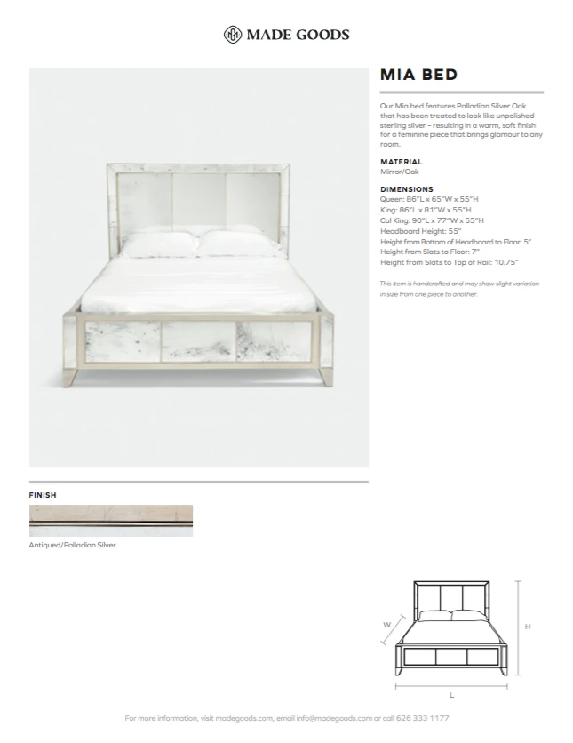 Made Goods Mia Bed Palladian Silver Oak 4 Made Goods Mia Bed Palladian Silver Oak