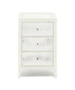 Made Goods Mia Single Nightstand Pristine Vintage Faux Shagreen