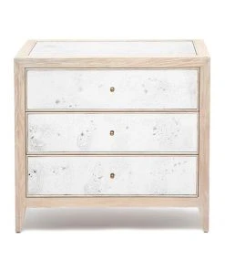 Made Goods Mia Double Nightstand White Cerused Oak New Arrivals