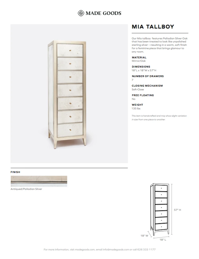 Made Goods Mia Tallboy Palladian Silver Oak New Arrivals 5 Made Goods Mia Tallboy Palladian Silver Oak New Arrivals