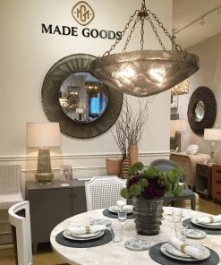 Made Goods New Arrivals Mikolas Chandelier Gold Metal 13 Made Goods New Arrivals Mikolas Chandelier Gold Metal