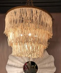 Made Goods New Arrivals Arricka Chandelier Bleached Abaca Rope With Gold Metal 11 Made Goods New Arrivals Arricka Chandelier Bleached Abaca Rope With Gold Metal