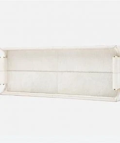 Made Goods Nate Large Tray Set White Hair On Hide