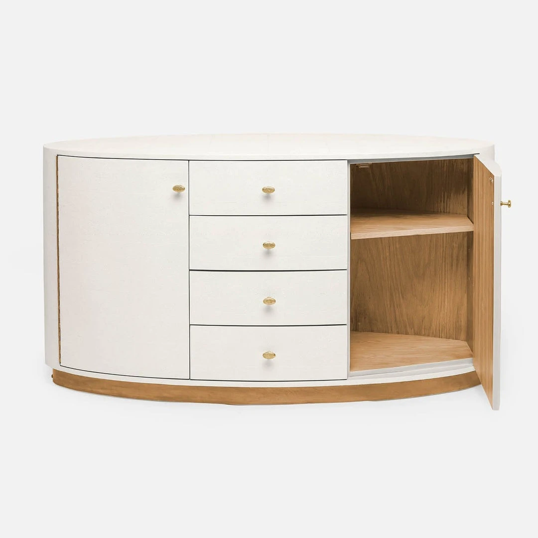 Made Goods Nerine Buffet Pristine Vintage Faux Shagreen And Brass New Arrivals 6 Made Goods Nerine Buffet Pristine Vintage Faux Shagreen And Brass New Arrivals