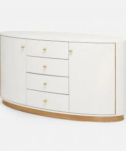 Made Goods Nerine Buffet Pristine Vintage Faux Shagreen And Brass New Arrivals