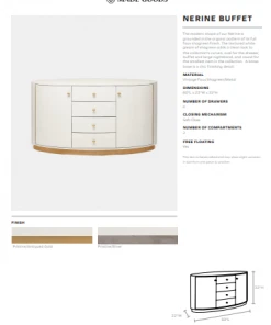 Made Goods Nerine Buffet Pristine Vintage Faux Shagreen And Silver New Arrivals 5 Made Goods Nerine Buffet Pristine Vintage Faux Shagreen And Silver New Arrivals