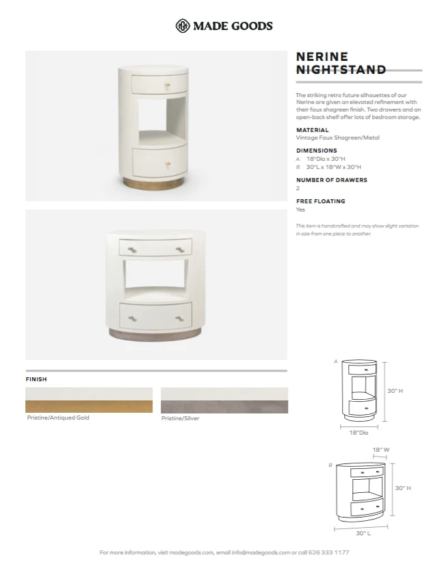 Made Goods Nerine Double Nightstand Gold 5 Made Goods Nerine Double Nightstand Gold