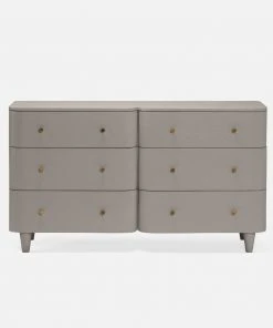 Made Goods New Arrivals Olivia 6 Drawer Dresser Seal Faux Raffia