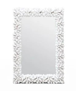 Made Goods Ophelia Rectangle Mirror White