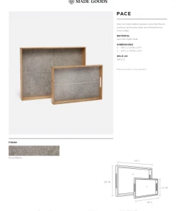 Made Goods Pace Tray Set Grey Hair On Hide New Arrivals 11 Made Goods Pace Tray Set Grey Hair On Hide New Arrivals