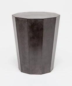 Made Goods Pamela Stool Black Concrete