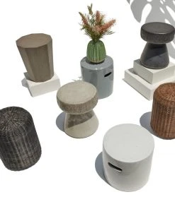 Made Goods Pamela Stool Gray Concrete New Arrivals