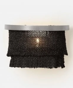 Made Goods Patricia Sconce Black And Silver Wide