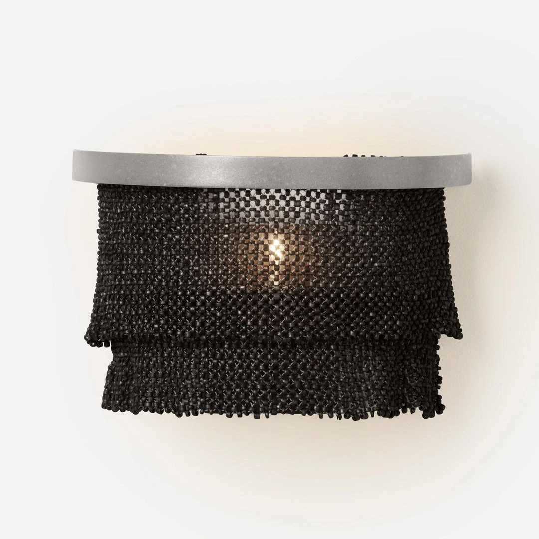 Made Goods Patricia Sconce Black And Silver Wide 3 Made Goods Patricia Sconce Black And Silver Wide